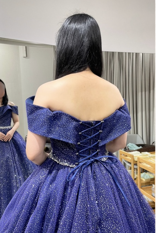 サポート前のドレス姿